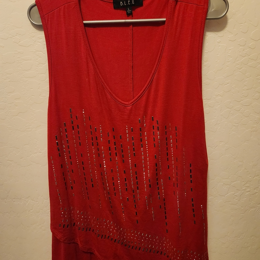 B.L.E.U. Vibrant Red Top